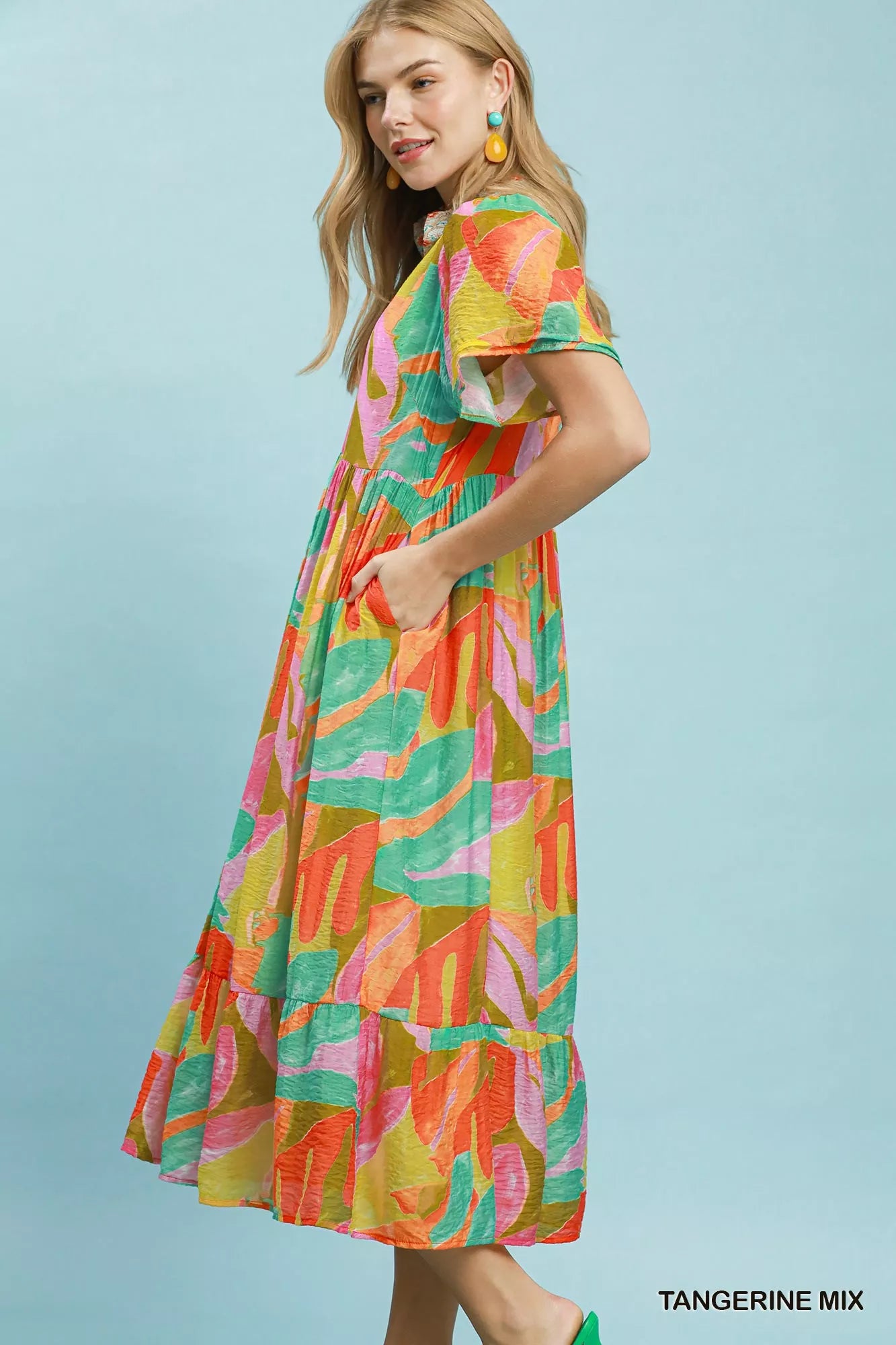 umgee maxi dress Perkins Maxi Dress Green by Umgee M / Green