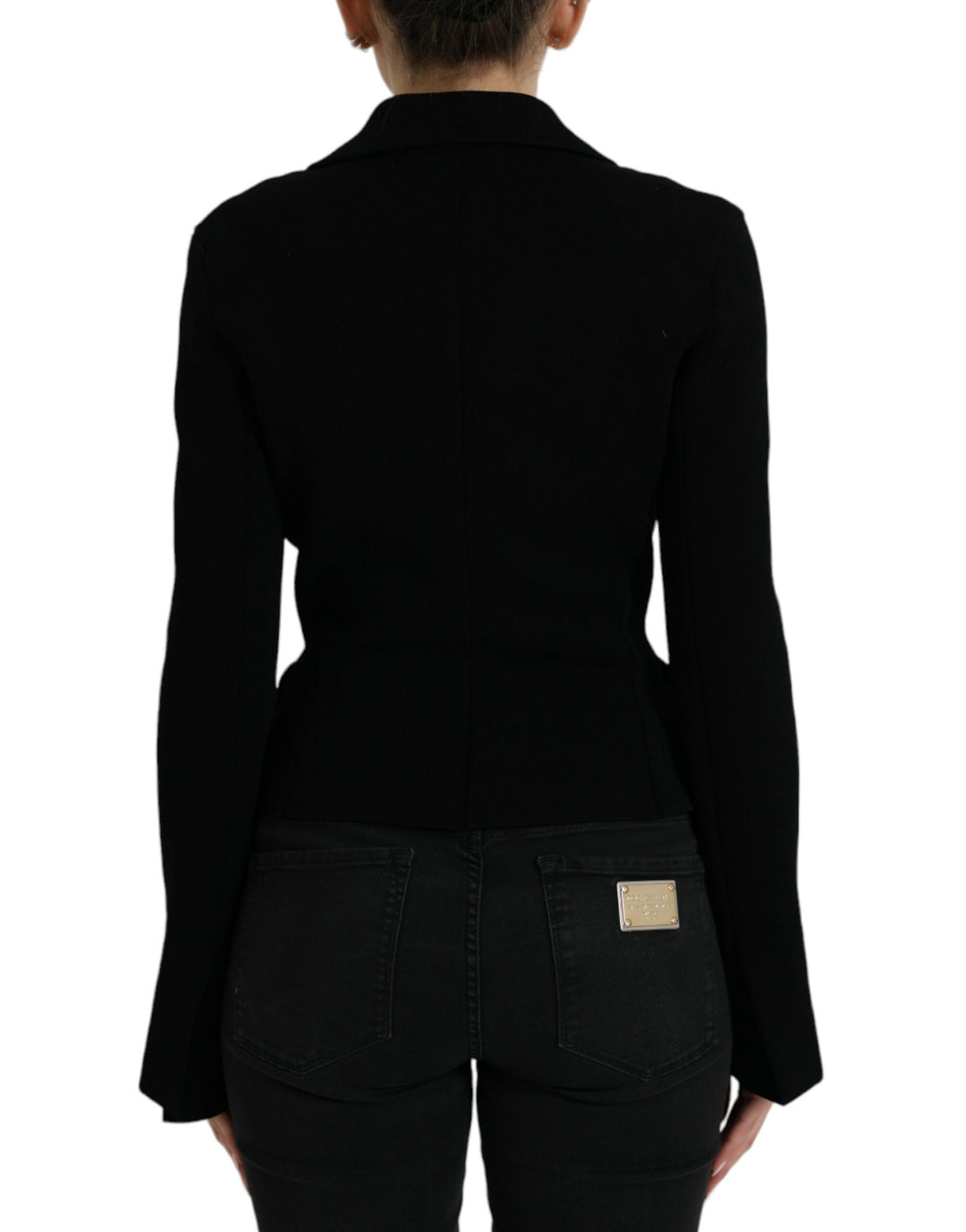 Dolce & Gabbana Elegant Black Designer Blazer for Ladies