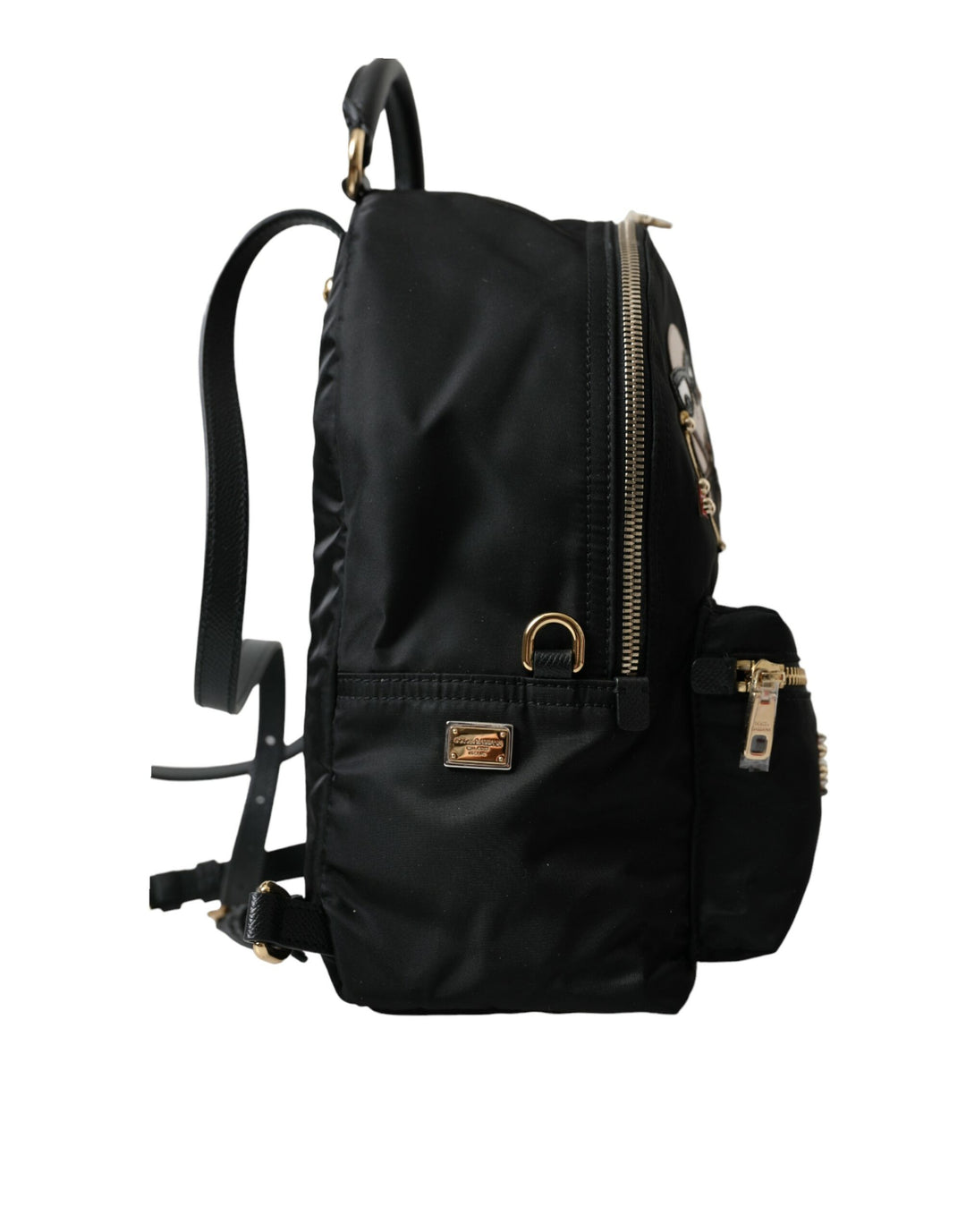 Dolce & Gabbana Elegant Embellished Black Backpack