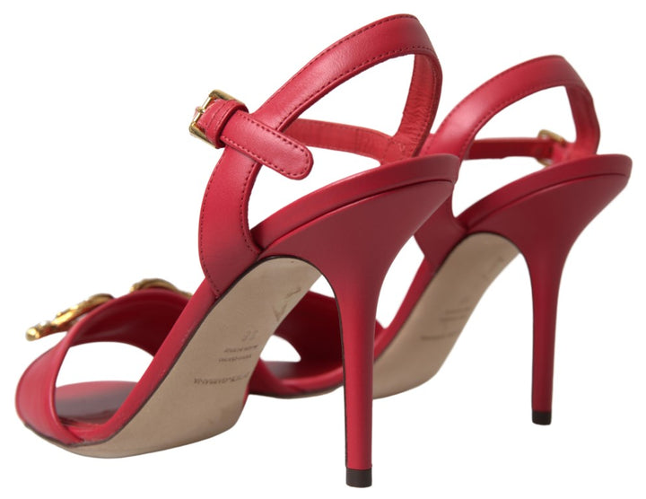Dolce & Gabbana Red Stiletto Sandal Heels