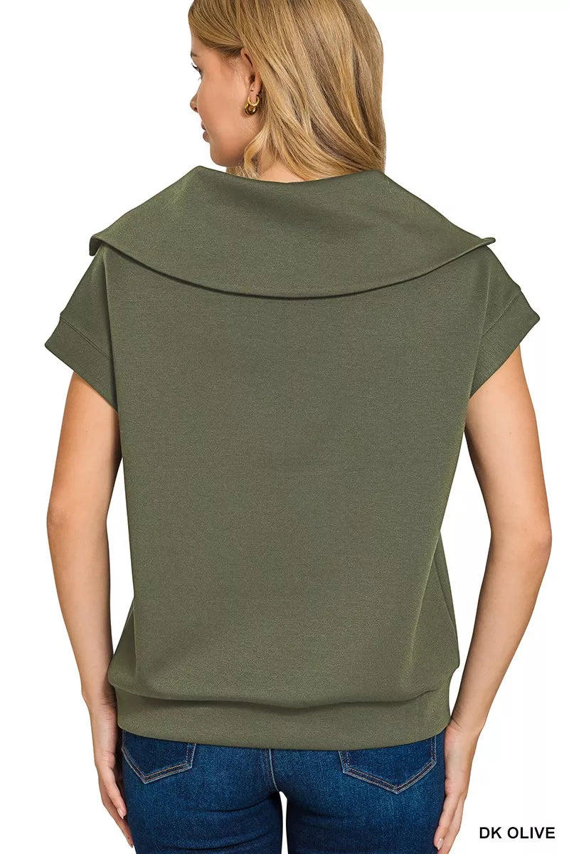 Zenana Scuba Half Zip Top – Montret