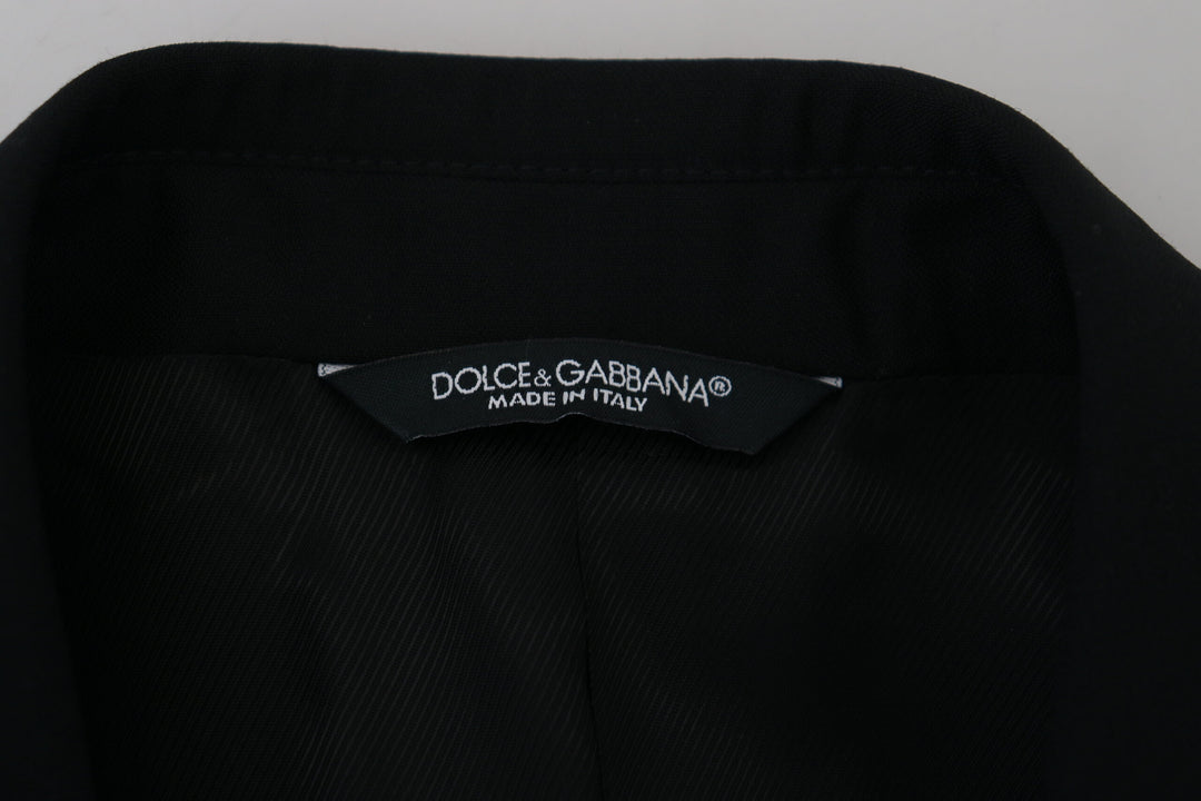 Dolce & Gabbana Elegant Martini Black Formal Blazer
