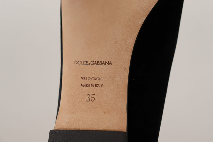 Dolce & Gabbana Elegant Patent Leather Flat Shoes