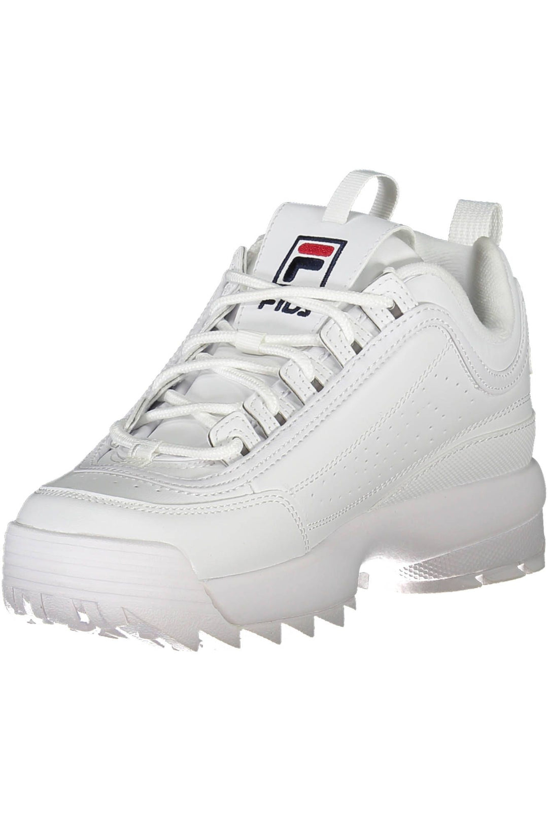 Fila Sleek White Sports Sneakers with Embroidered Accents