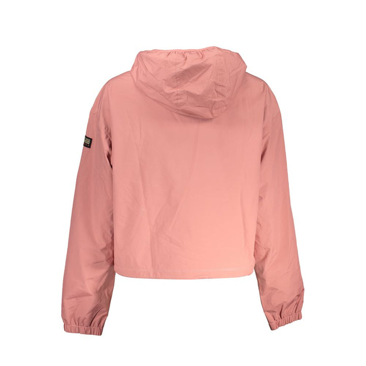 Napapijri Elegant Pink Hooded Waterproof Sports Jacket