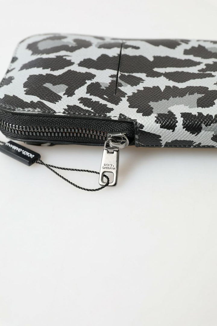 Dolce & Gabbana Elegant Leather Crossbody Phone Bag