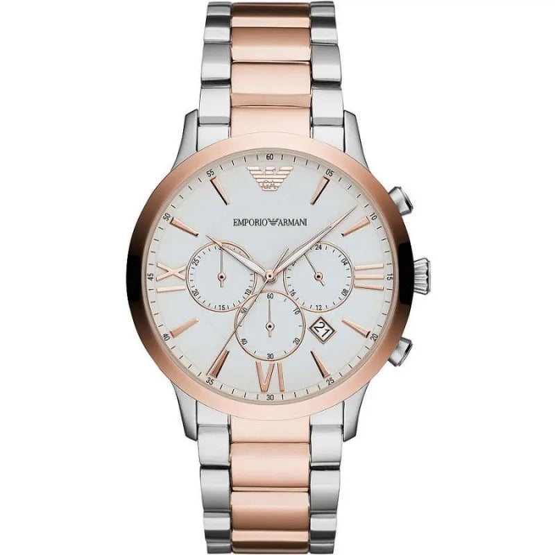 Emporio Armani Elegant Two-Tone Timepiece for Men