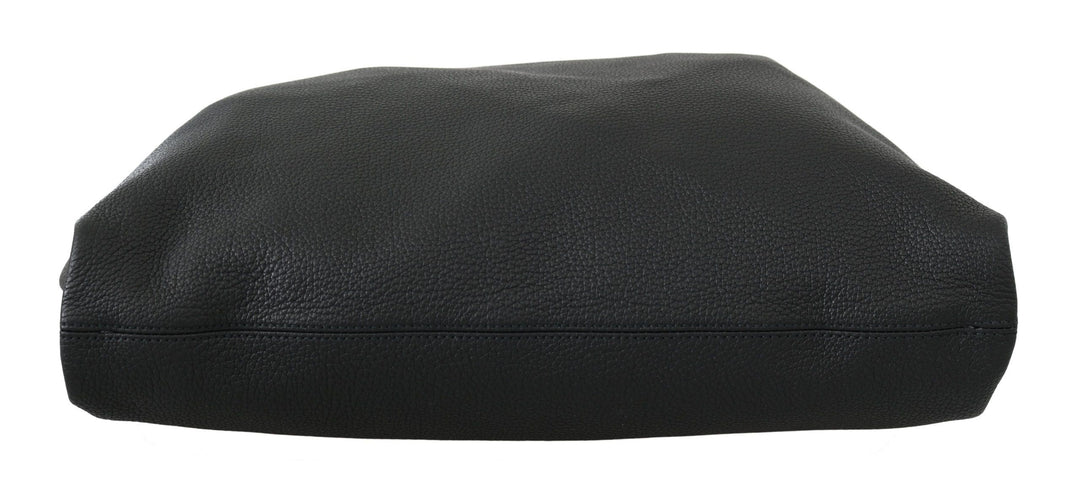 Dolce & Gabbana Elegant Black Leather Tote for Men