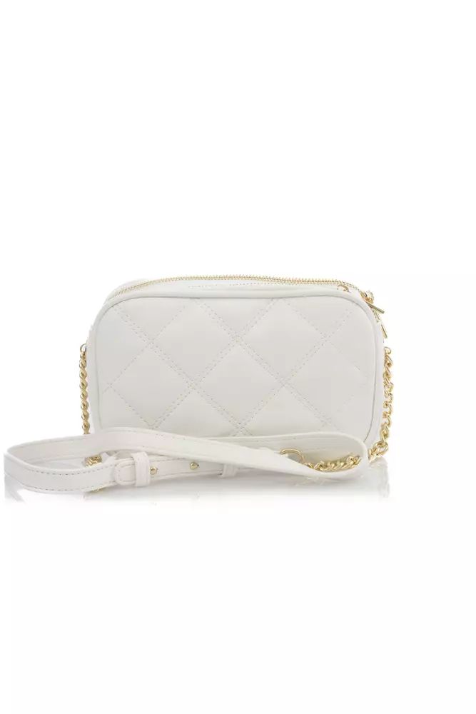 Baldinini Trend Elegant White Double Compartment Shoulder Bag