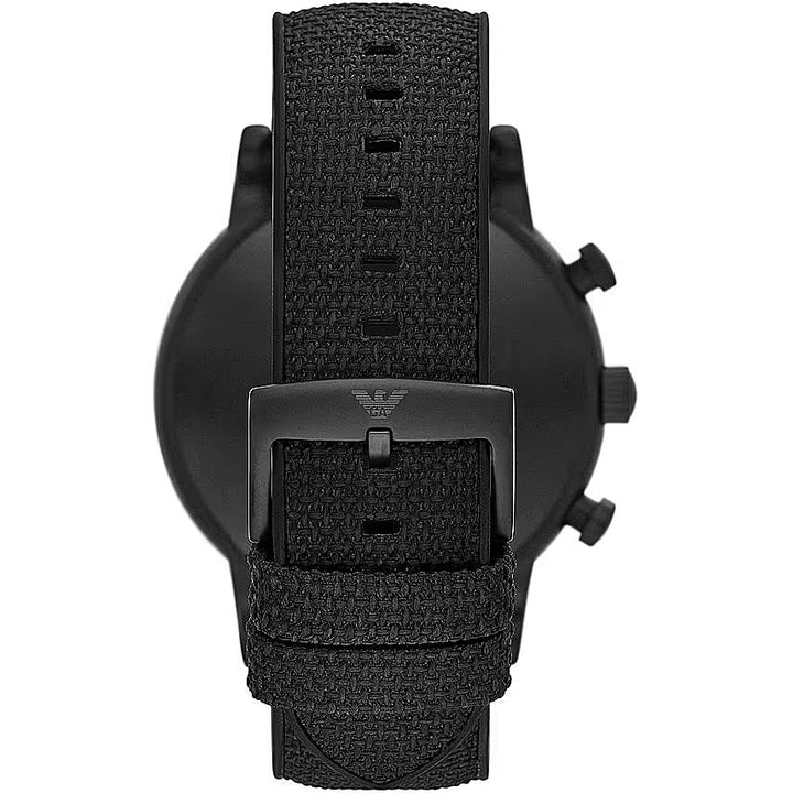 Emporio Armani Sleek Black Chronograph Men's Watch