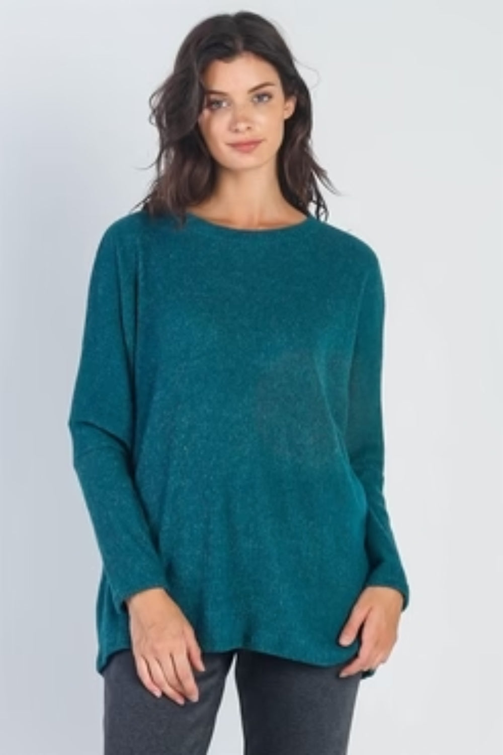 Cherish Apparel Round Neck Long Sleeve Sweater