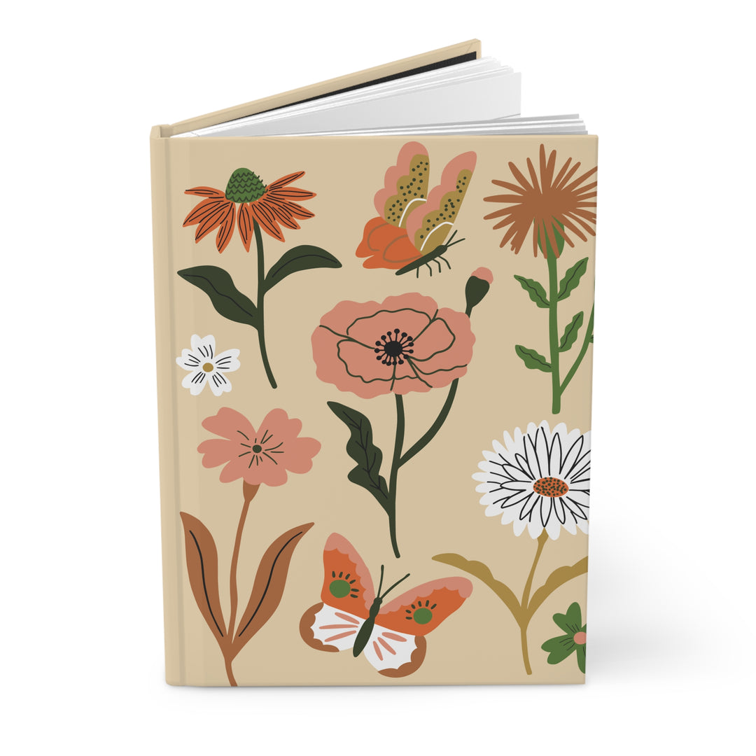 Fall Flowers Hardcover Journal | Lined Pages