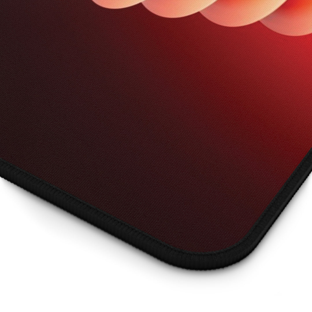 Coils of Lava Black and Red Gaming Desk Mat