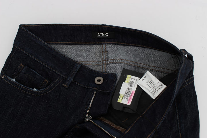 Costume National Chic Slim Fit Skinny Blue Jeans