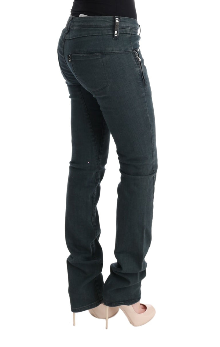 Costume National Chic Superslim Gray Cotton Jeans