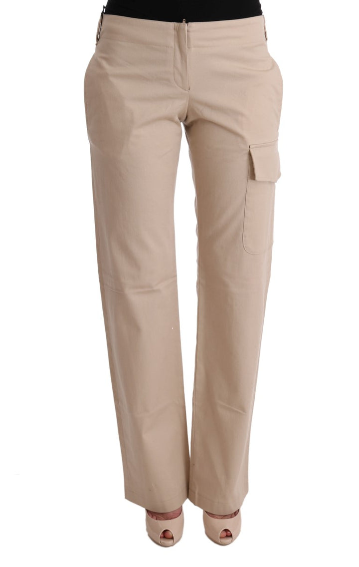 Ermanno Scervino Chic Beige Cropped Pants - Regular Fit Elegance