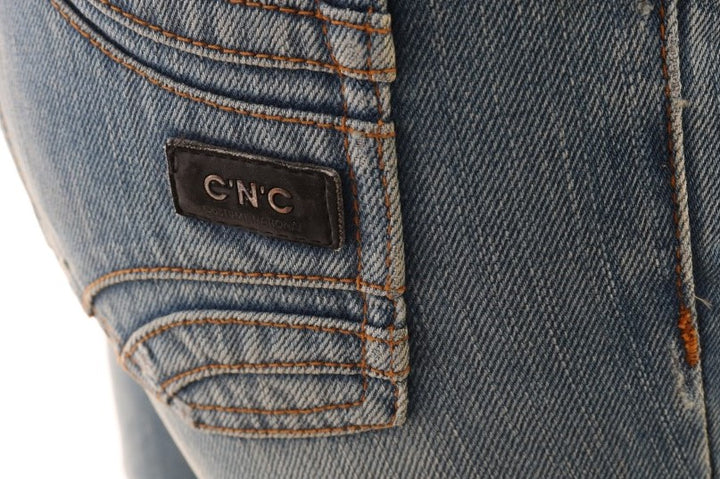 Costume National Chic Classic Fit Straight Blue Jeans