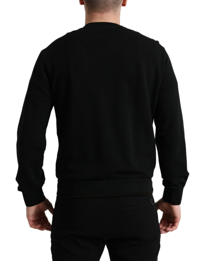 Dolce & Gabbana Elegant Crew Neck Cotton Blend Sweater