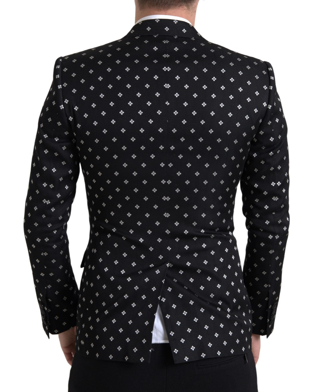 Dolce & Gabbana Elegant Geometric Patterned Slim Blazer