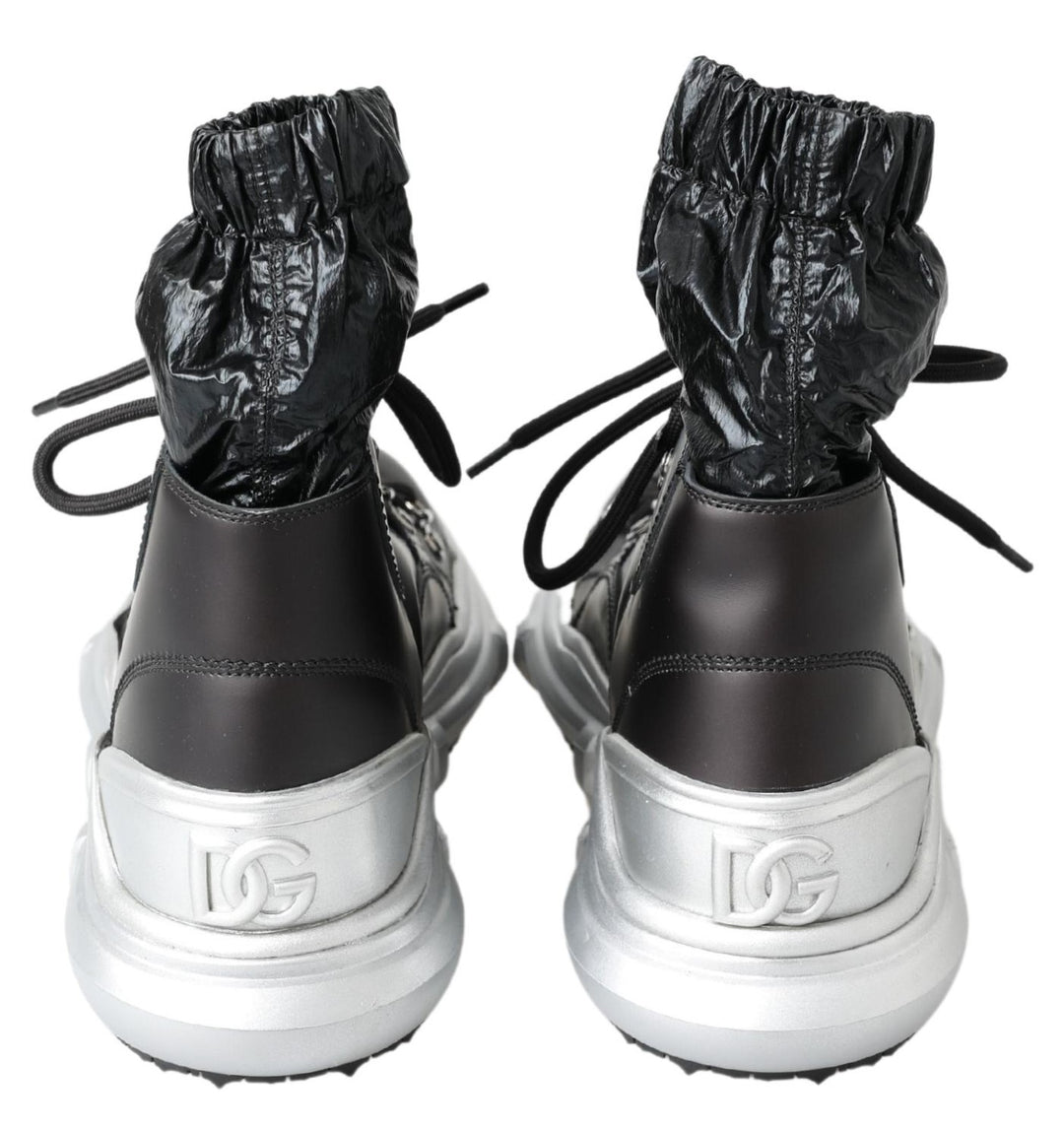 Dolce & Gabbana Black High Top Sneaker Bootie