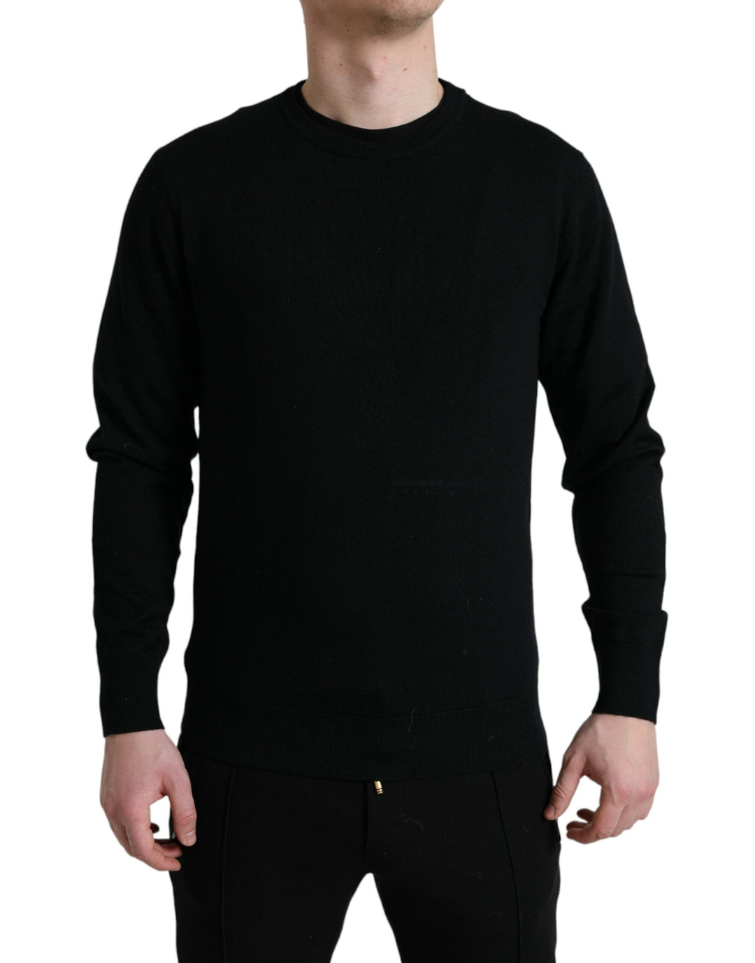 Dolce & Gabbana Stunning Black Wool Sweater