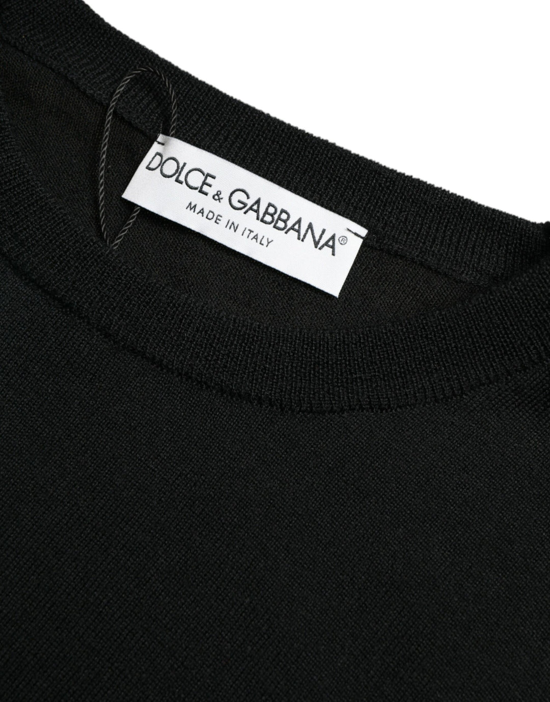 Dolce & Gabbana Stunning Black Wool Sweater