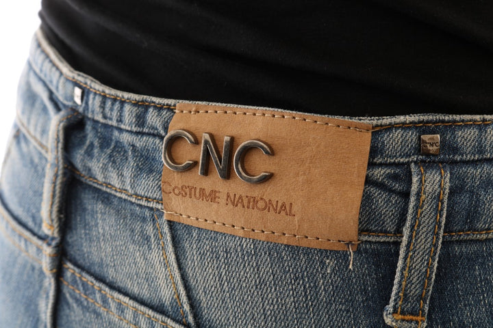Costume National Chic Blue Slim Fit Designer Jeans