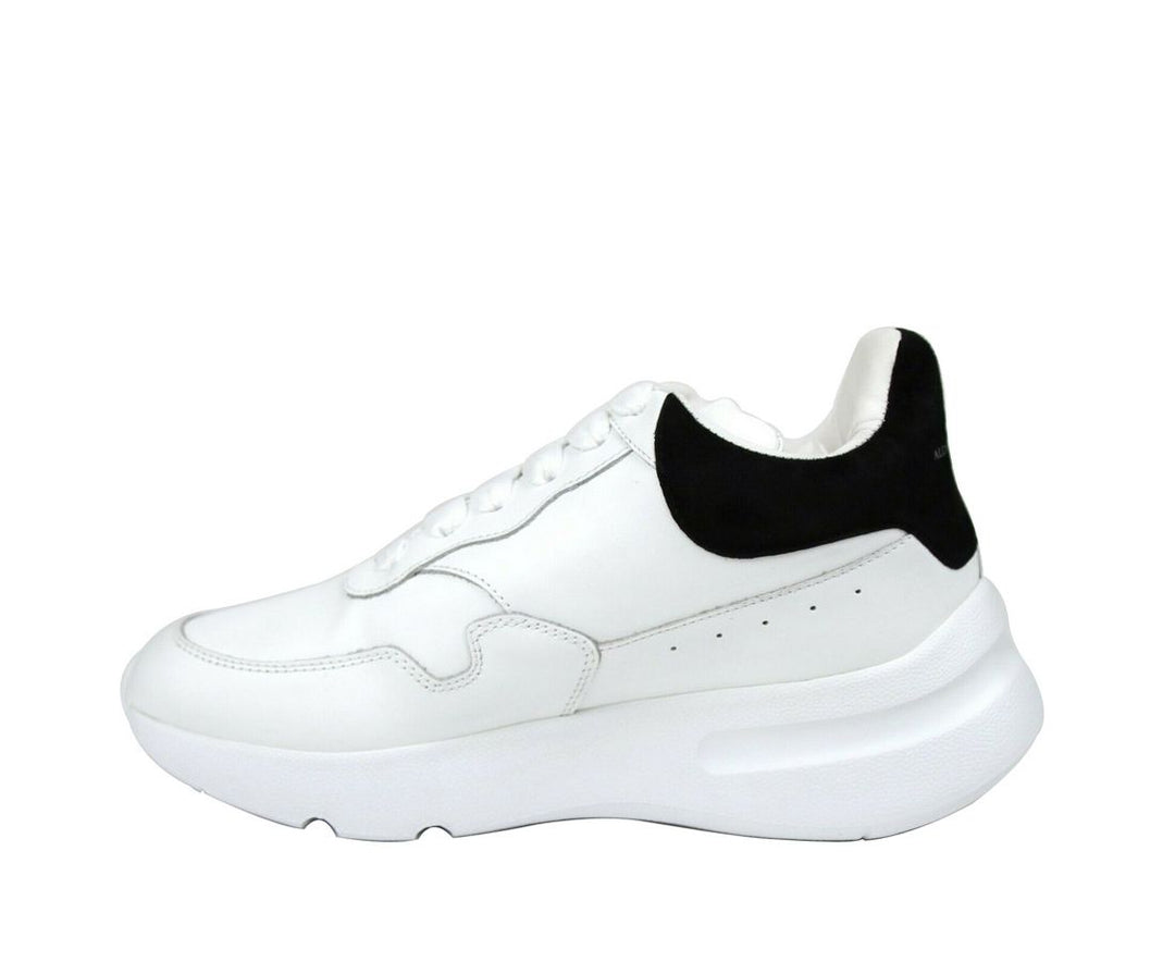 Alexander McQueen Ladies White Leather Suede Sneaker