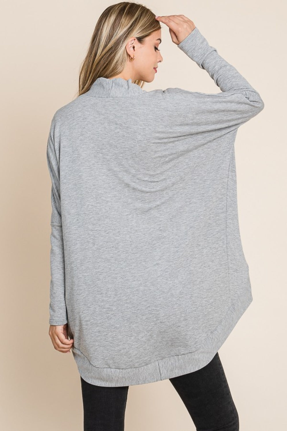 BOMBOM – Vorne offener, langärmliger Cocoon-Cardigan