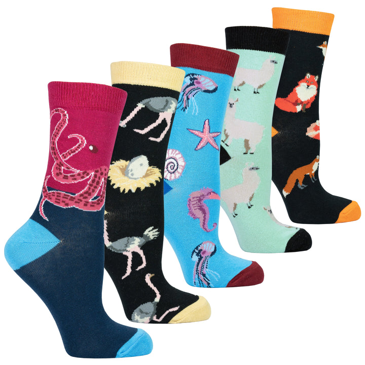 Women's Wild Animals Socks Set