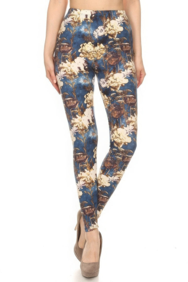 Floral Printed High Waisted Leggings