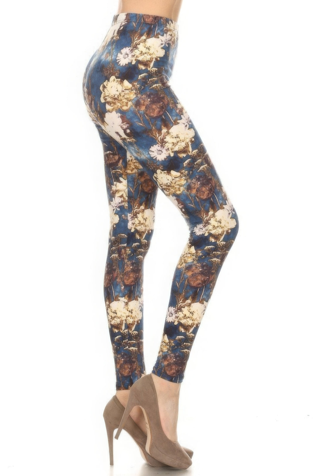 Floral Printed High Waisted Leggings