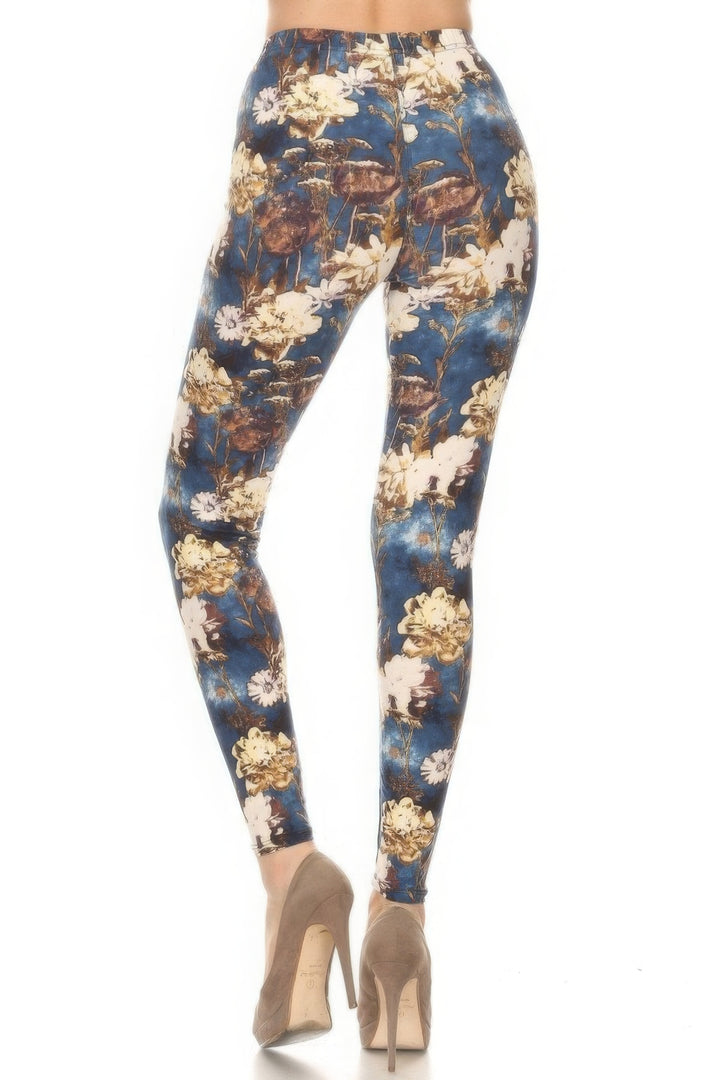 Floral Printed High Waisted Leggings