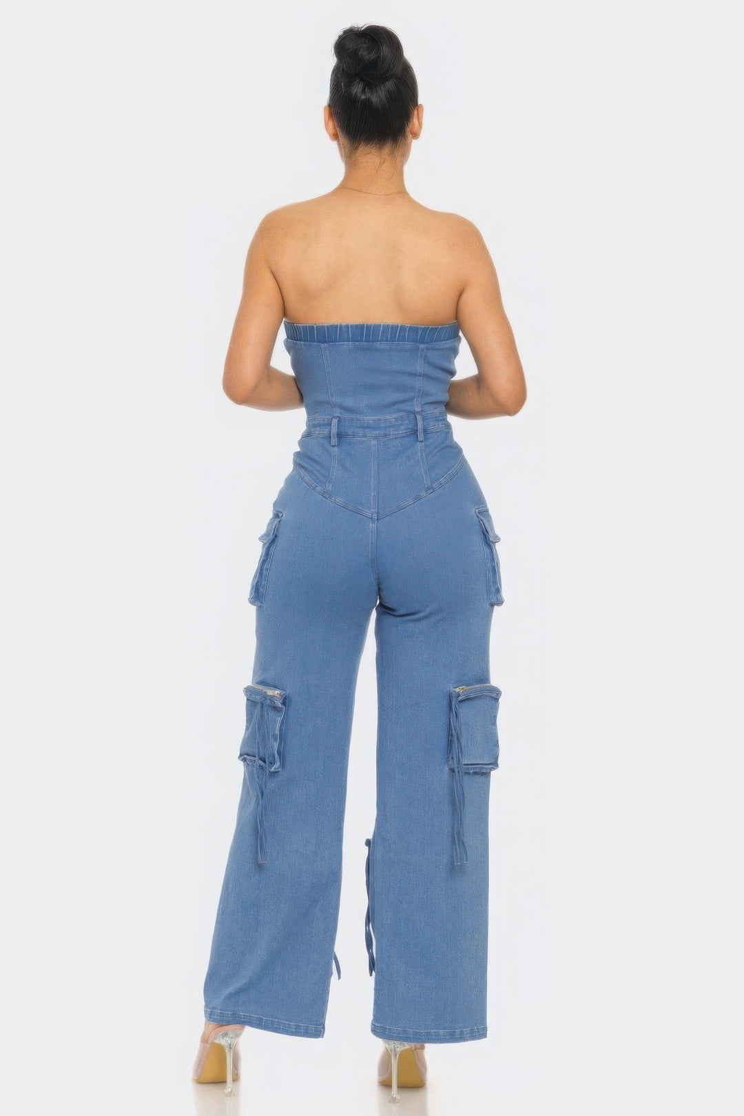 Full Body Stretch Denim Jumpsuit