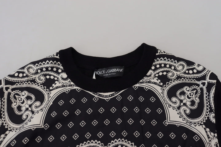 Dolce & Gabbana Elegant Wool Silk Blend Crewneck Sweater