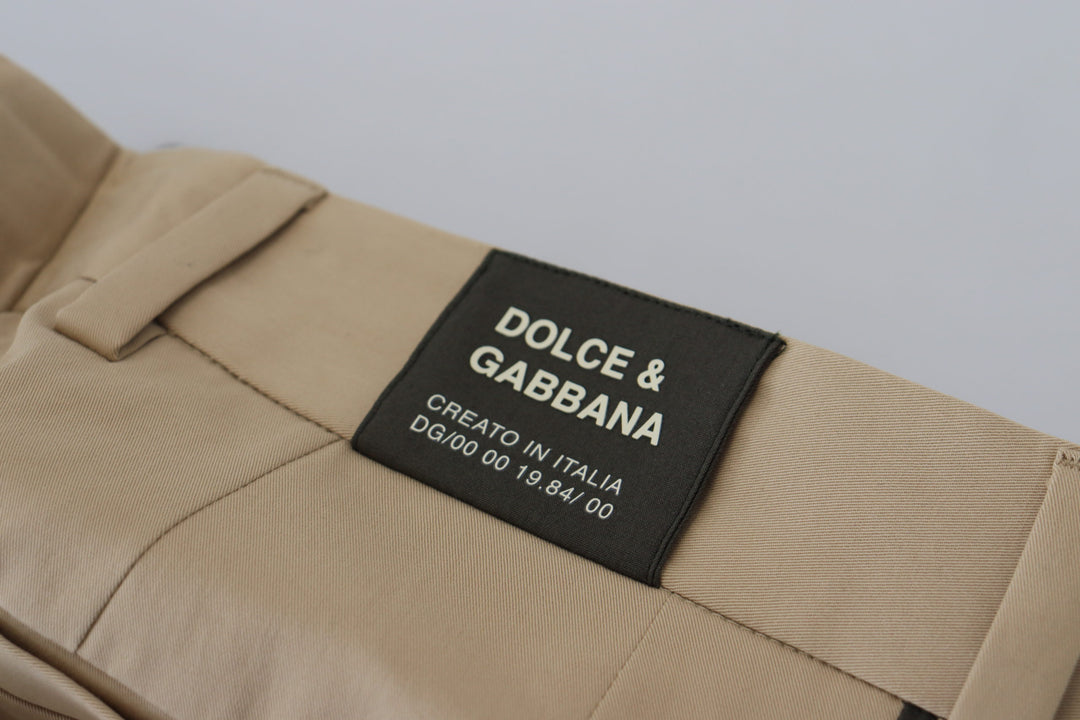Dolce & Gabbana Elegant Bi-Color Cotton Stretch Pants