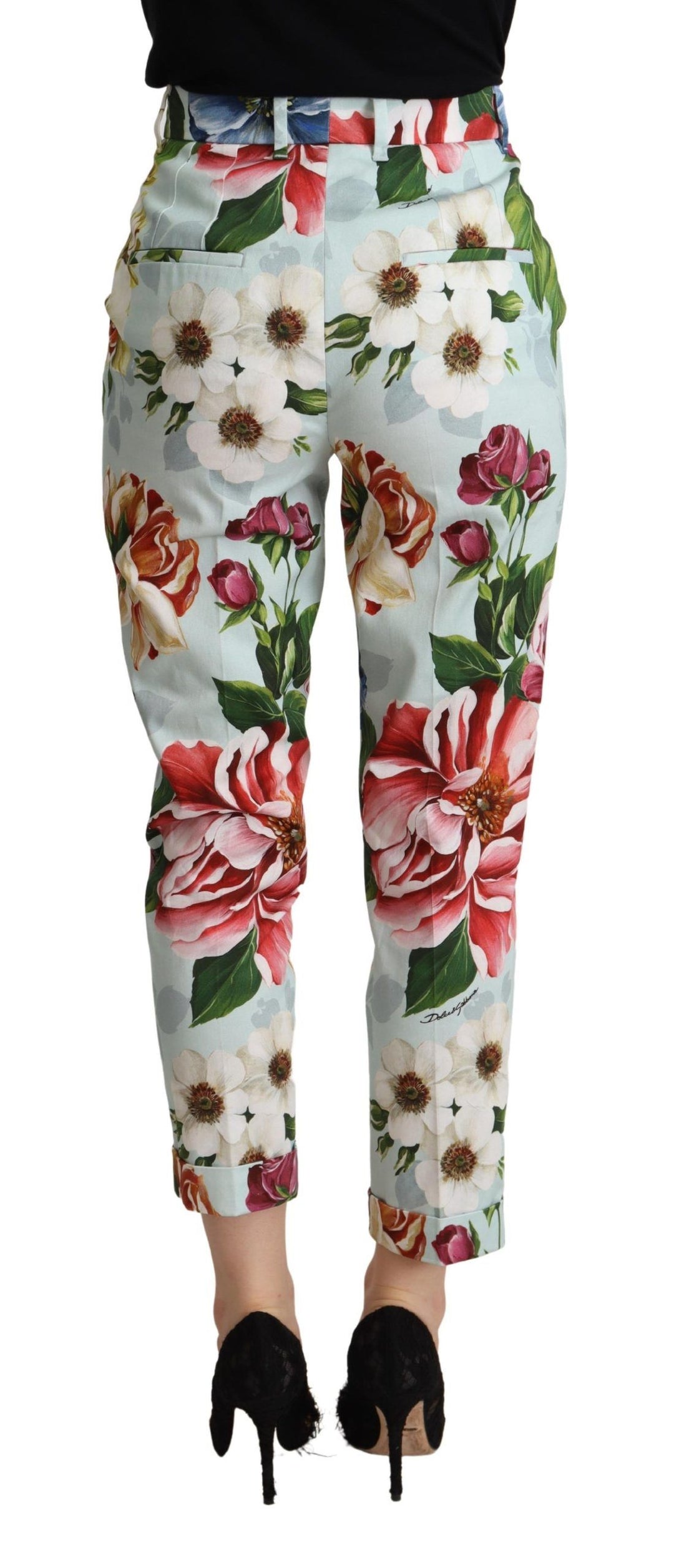 Dolce & Gabbana Elevate Your Chic with Floral Tapered Pants