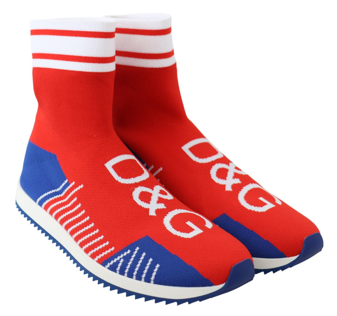 Dolce & Gabbana Chic SORRENTO Casual Socks Sneakers