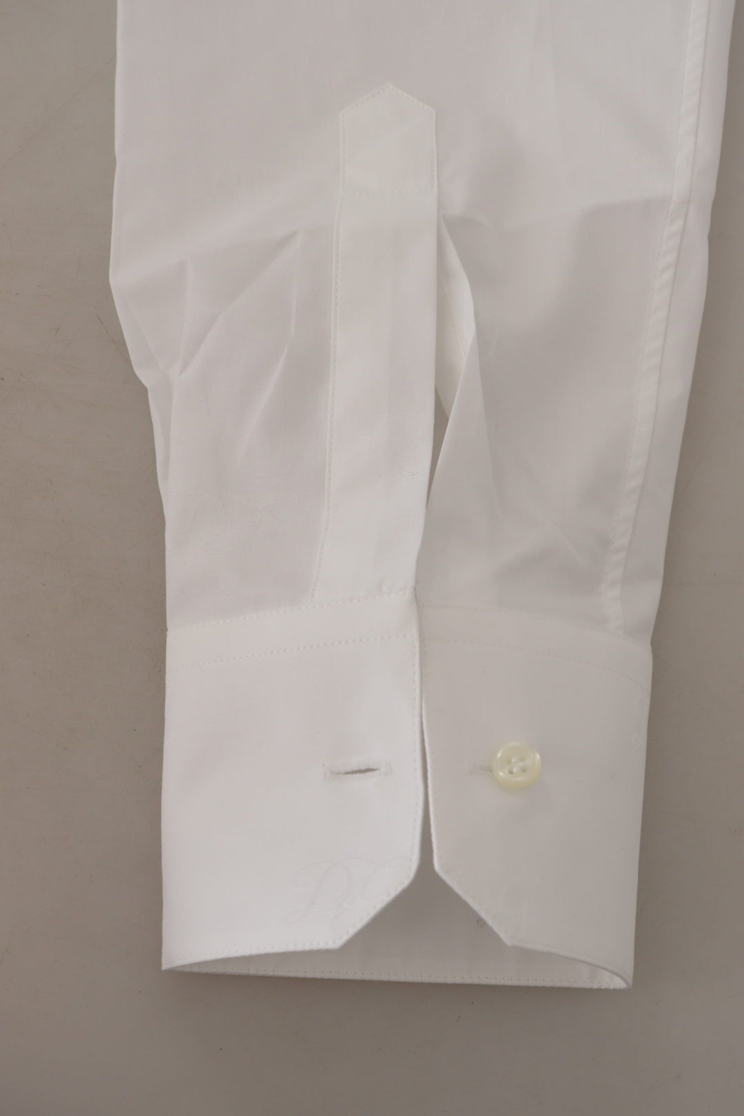 Dolce & Gabbana Elegant Slim Fit White Martini Dress Shirt