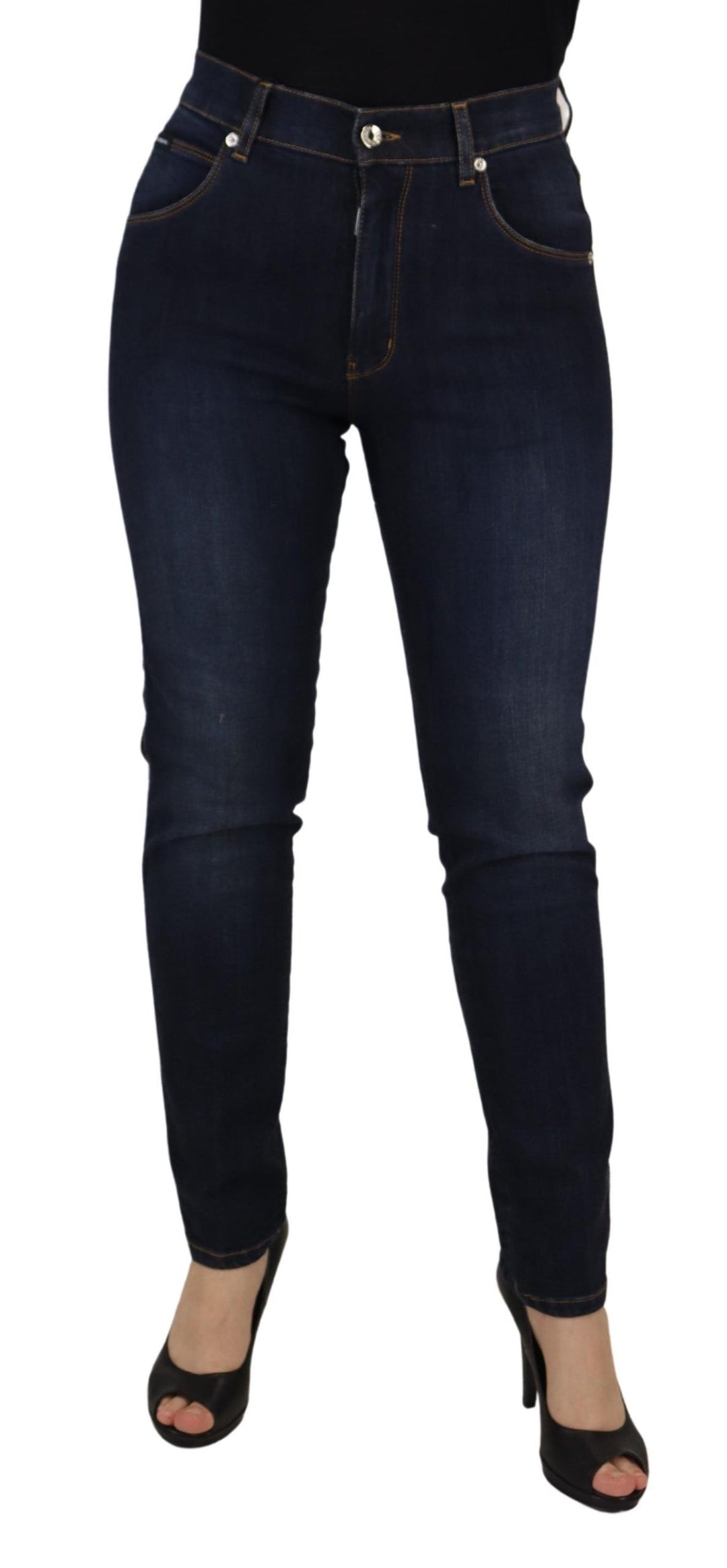 Dolce & Gabbana Elevate Your Denim Game with High Waist Skinny Jeans