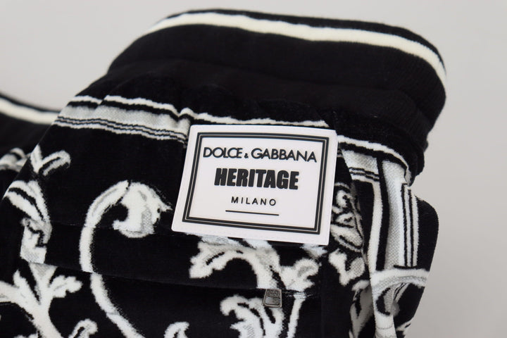 Dolce & Gabbana Baroque Patterned Casual Sweatpants