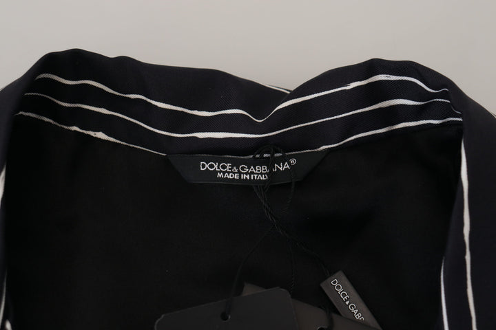 Dolce & Gabbana Elegant Silk Pajama Top Lounge Jacket