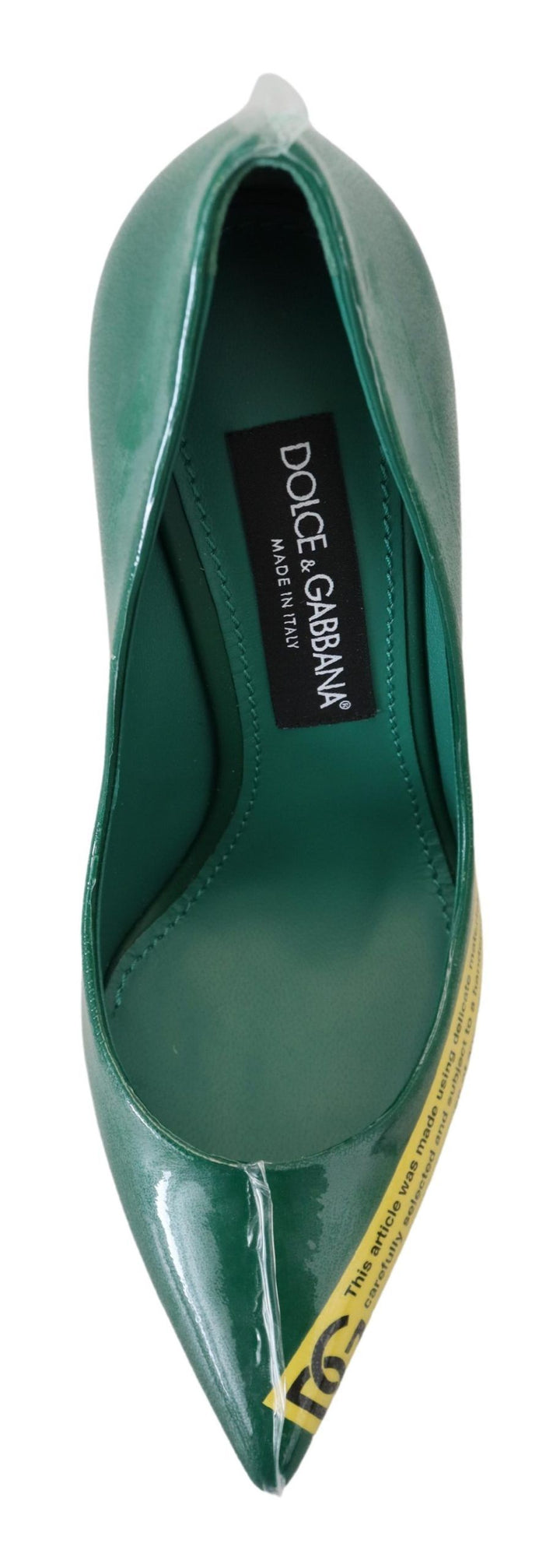 Dolce & Gabbana Emerald Elegance Leather Heels Pumps