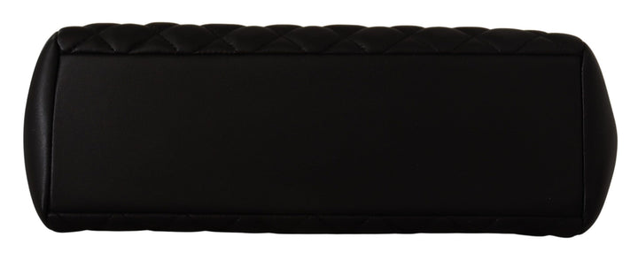 Versace Grand sac fourre-tout Medusa en cuir nappa noir