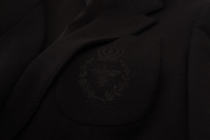 Dolce & Gabbana Elegant Single Breasted Black Wool Blazer