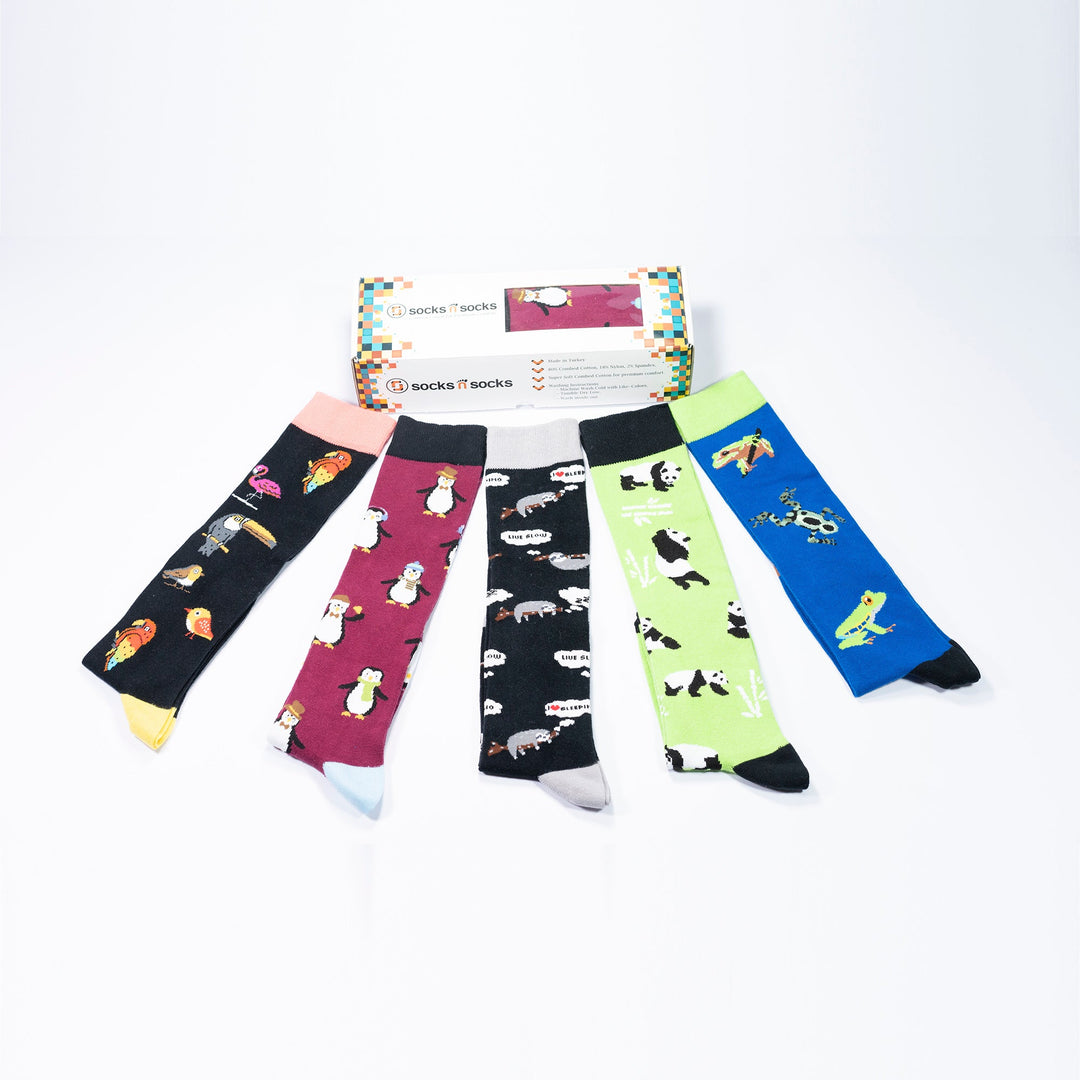 Women's Wildlife Knee High Socks Set