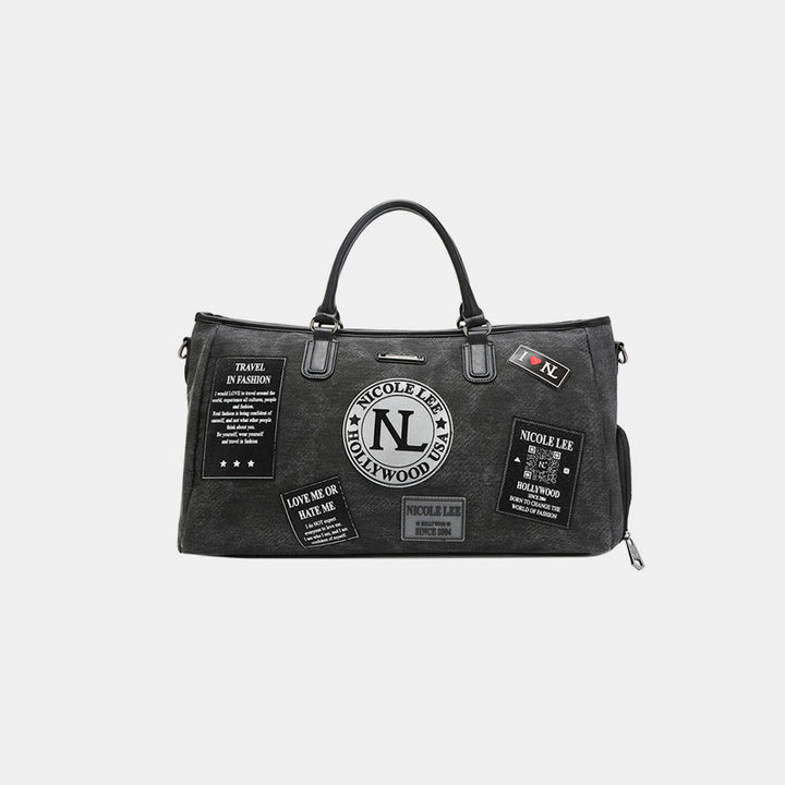 Nicole Lee USA Reisetasche mit Denim-Patch