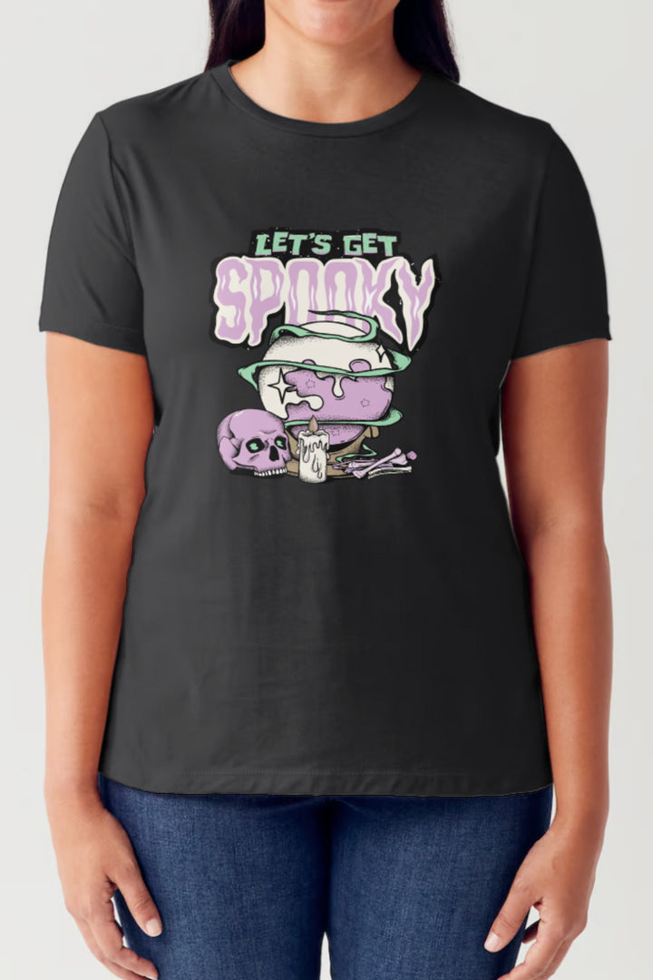 Simply Love Full Size LET'S GET SPOOKY Short Sleeve Tubular T-Shirt