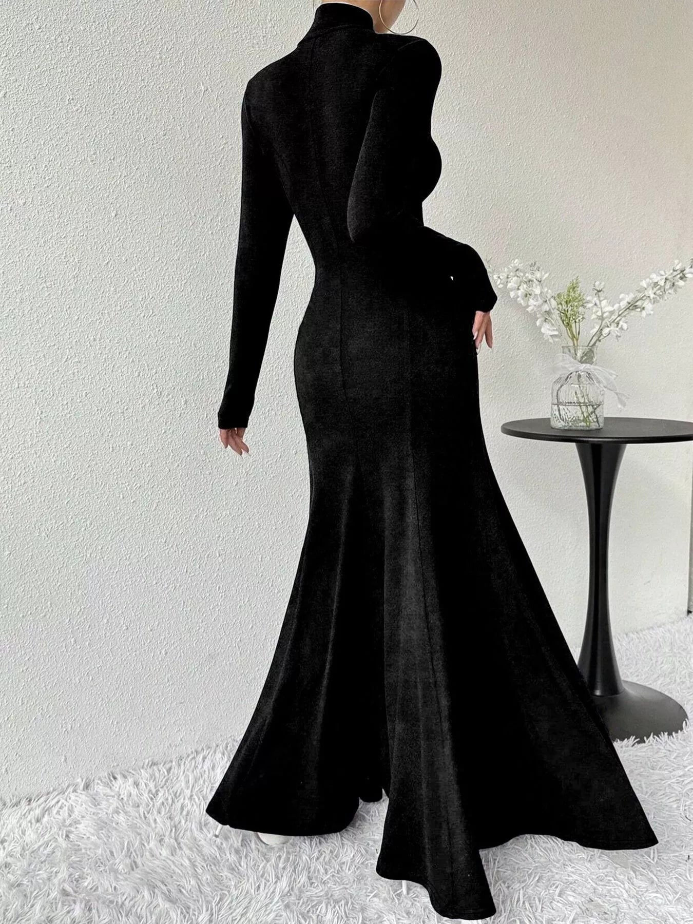 turtleneck mermaid dress turtleneck mermaid wedding dress Luxury Illusion High Neck Beaded Lace Wedding Dress