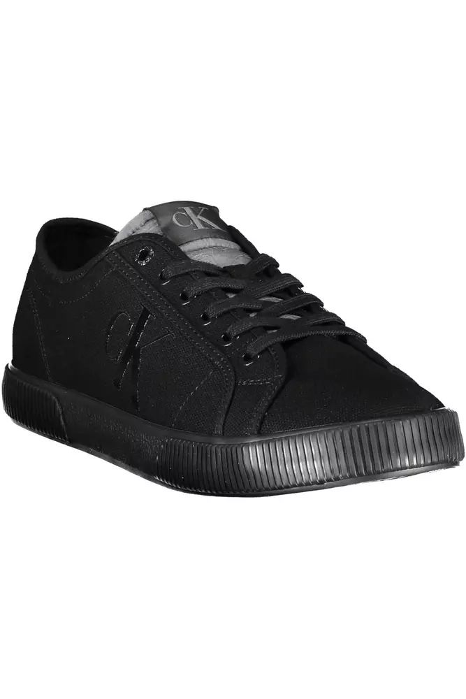 Calvin Klein Sleek Black Sneakers With Eco-Conscious Design